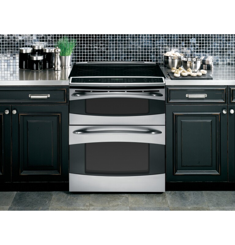 GE Profile Slide-In Double Oven Electric Range Stainless Steel PS978STSS Picture 1