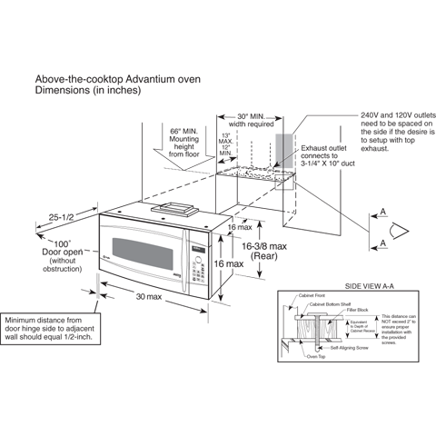 Advantium 120 Above-the-Cooktop Oven PSA1201RSS