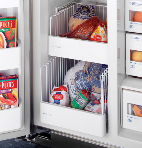 42" Built-In Side-by-Side Refrigerator with Dispenser PSB42LGRBV