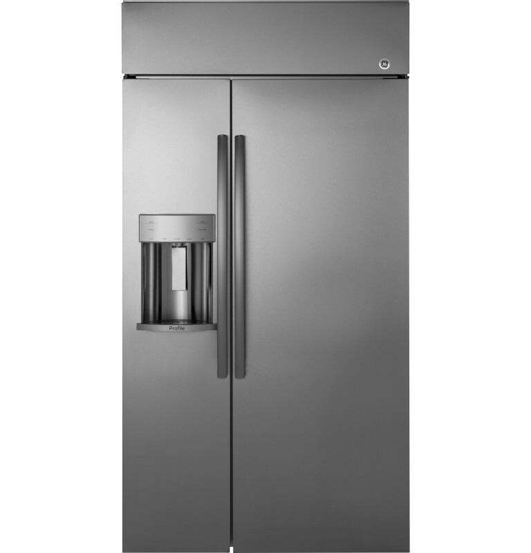 GE Profile Series 42" Built-In Side-by-Side Refrigerator with Dispenser Stainless Steel PSB42YSKSS Picture 1