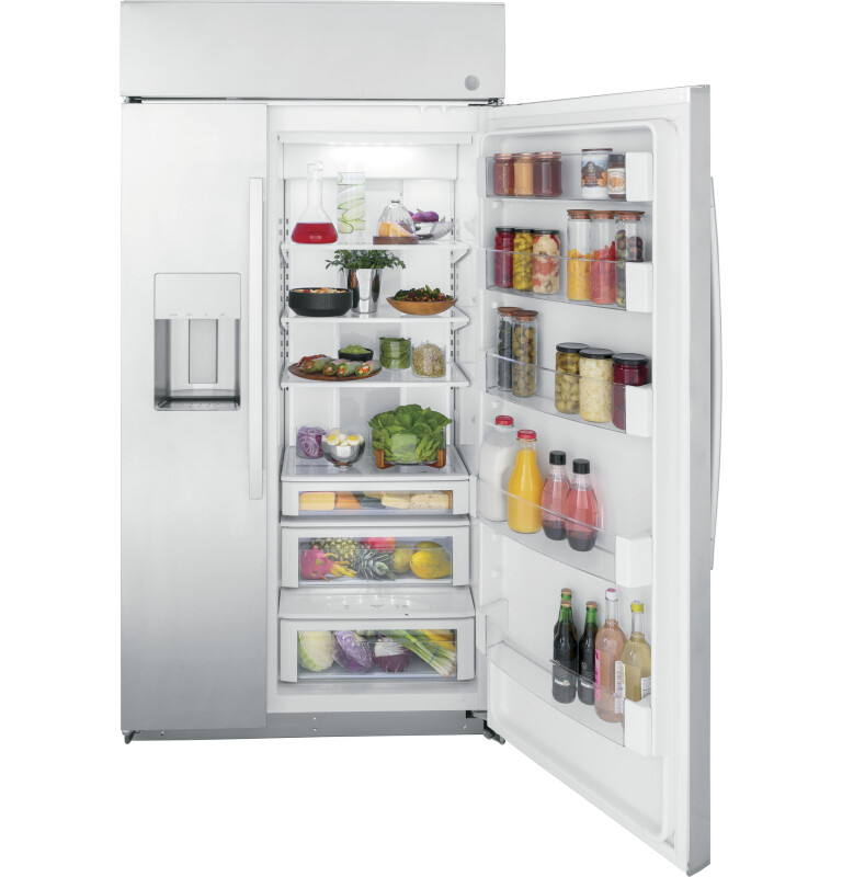 Ge Profile™ 42" Smart Built-in Side-by-side Refrigerator With Dispenser PSB42YSNSS