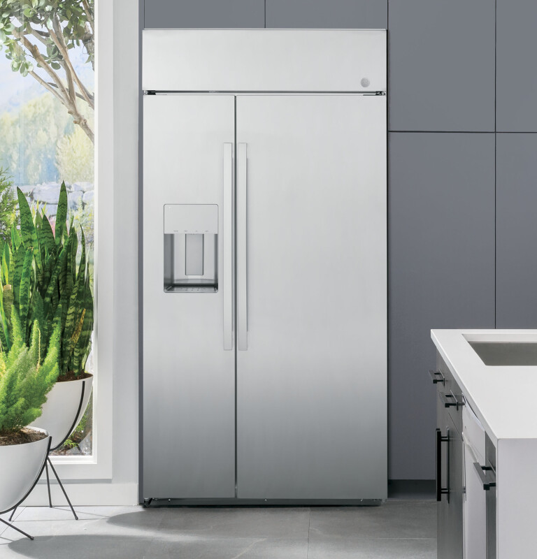 Ge Profile™ 42" Smart Built-in Side-by-side Refrigerator With Dispenser PSB42YSNSS