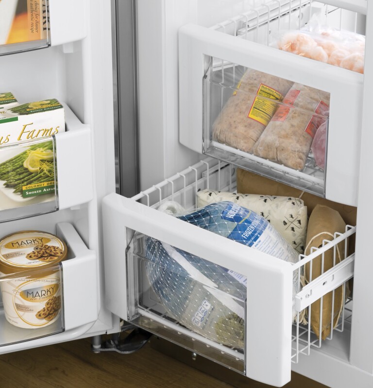 Ge Profile™ 42" Smart Built-in Side-by-side Refrigerator With Dispenser PSB42YSNSS