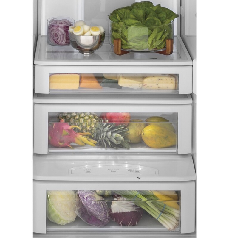 Ge Profile™ 42" Smart Built-in Side-by-side Refrigerator With Dispenser PSB42YSNSS