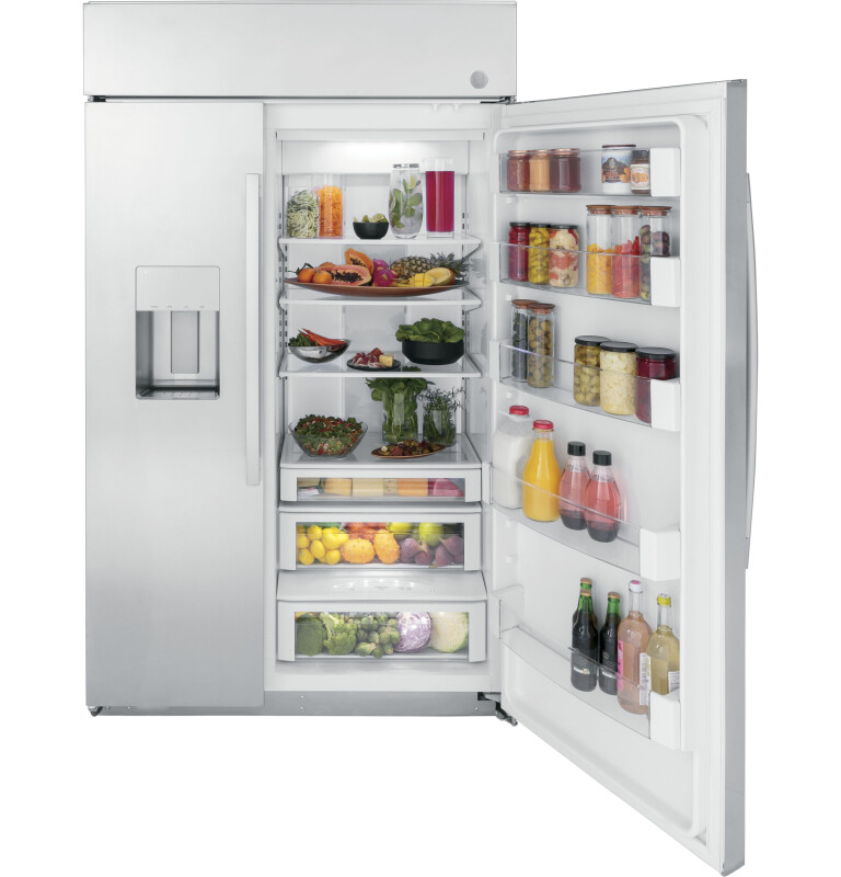 48" Smart Built-In Side-by-Side Refrigerator with Dispenser PSB48YSNSS