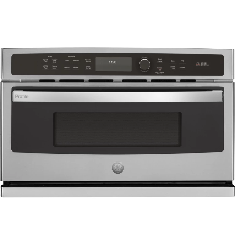 GE Profile 30 in. Single Wall Oven with Advantium Technology Stainless Steel PSB9120SFSS Picture 1