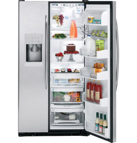 Counter-Depth 22.6 Cu. Ft. Stainless Side-by-Side Refrigerator PSC23NSTSS
