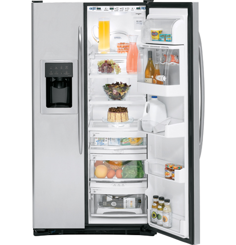 22.6 Cu. Ft. Stainless Side-By-Side Refrigerator with Dispenser PSC23PSSSS