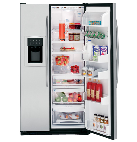 CustomStyle 22.6 Cu. Ft. Stainless Side-By-Side Refrigerator PSC23SGRSS