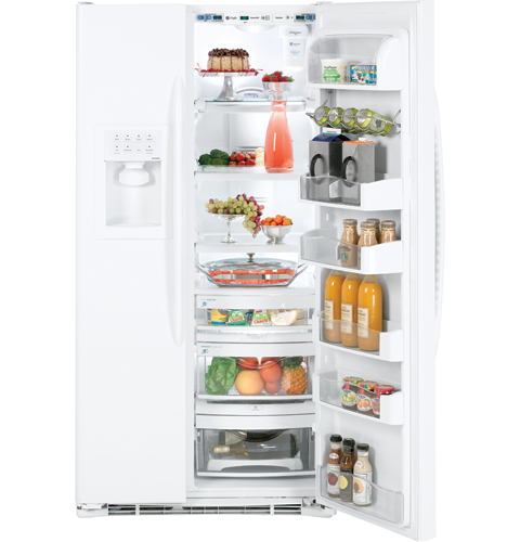 Counter-Depth 24.6 Cu. Ft. Side-by-Side Refrigerator PSC25MGTWW