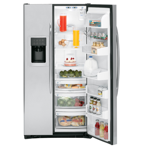 24.6 Cu. Ft. Stainless Side-By-Side Refrigerator with Dispenser PSC25MSSSS