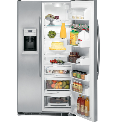 Counter-depth 24.6 Cu. Ft. Stainless Side-by-Side Refrigerator PSC25MSWSS