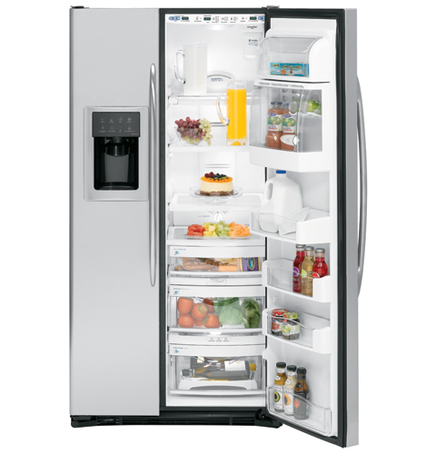 24.6 Cu. Ft. Stainless Side-By-Side Refrigerator with Dispenser PSC25PSSSS