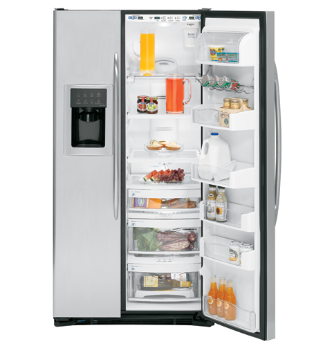 24.6 Cu. Ft. Stainless Side-By-Side Refrigerator with Dispenser PSC25SGSSS