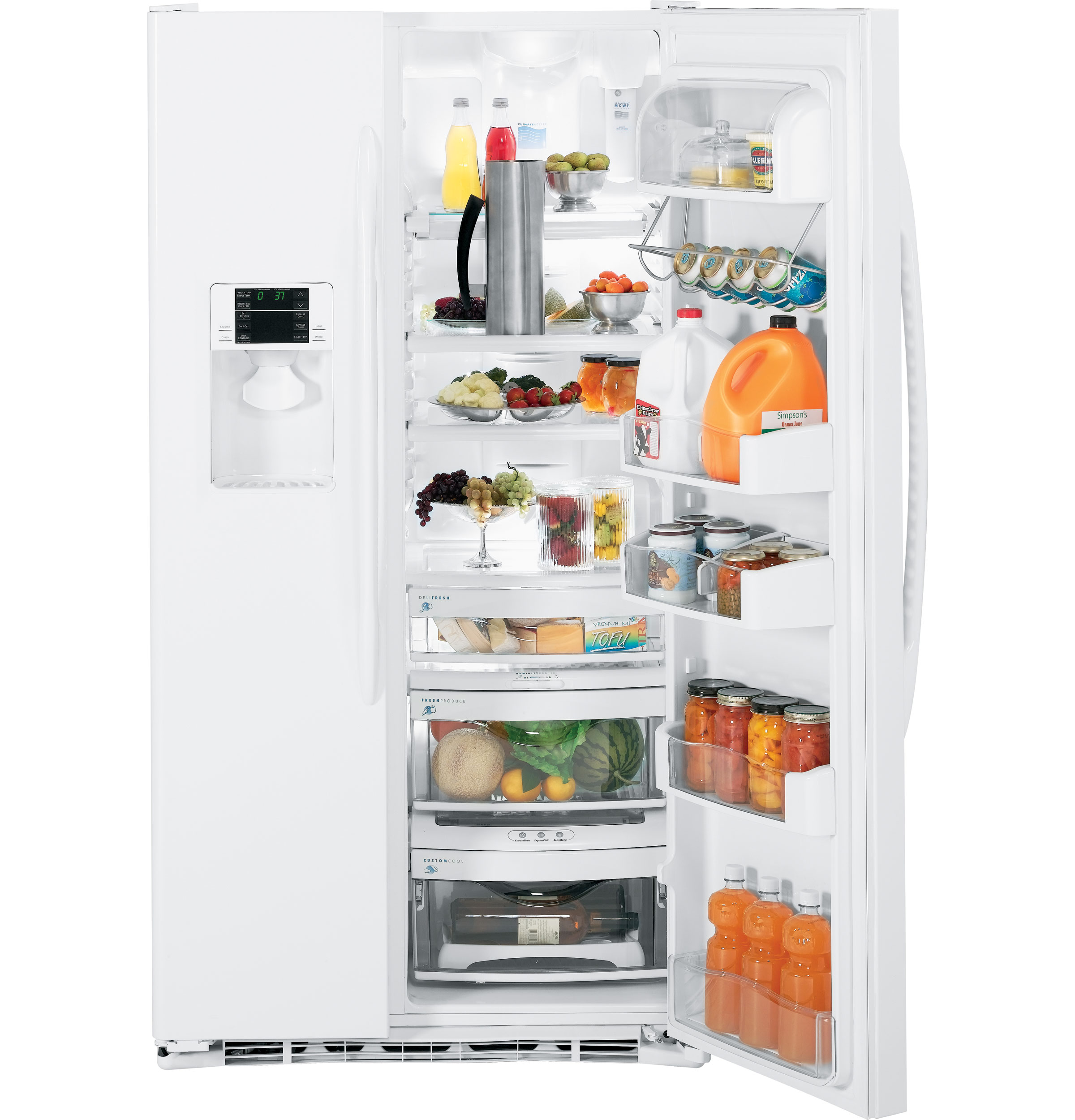 23.1 Cu. Ft. Side-by-Side Refrigerator PSCF3VGXWW