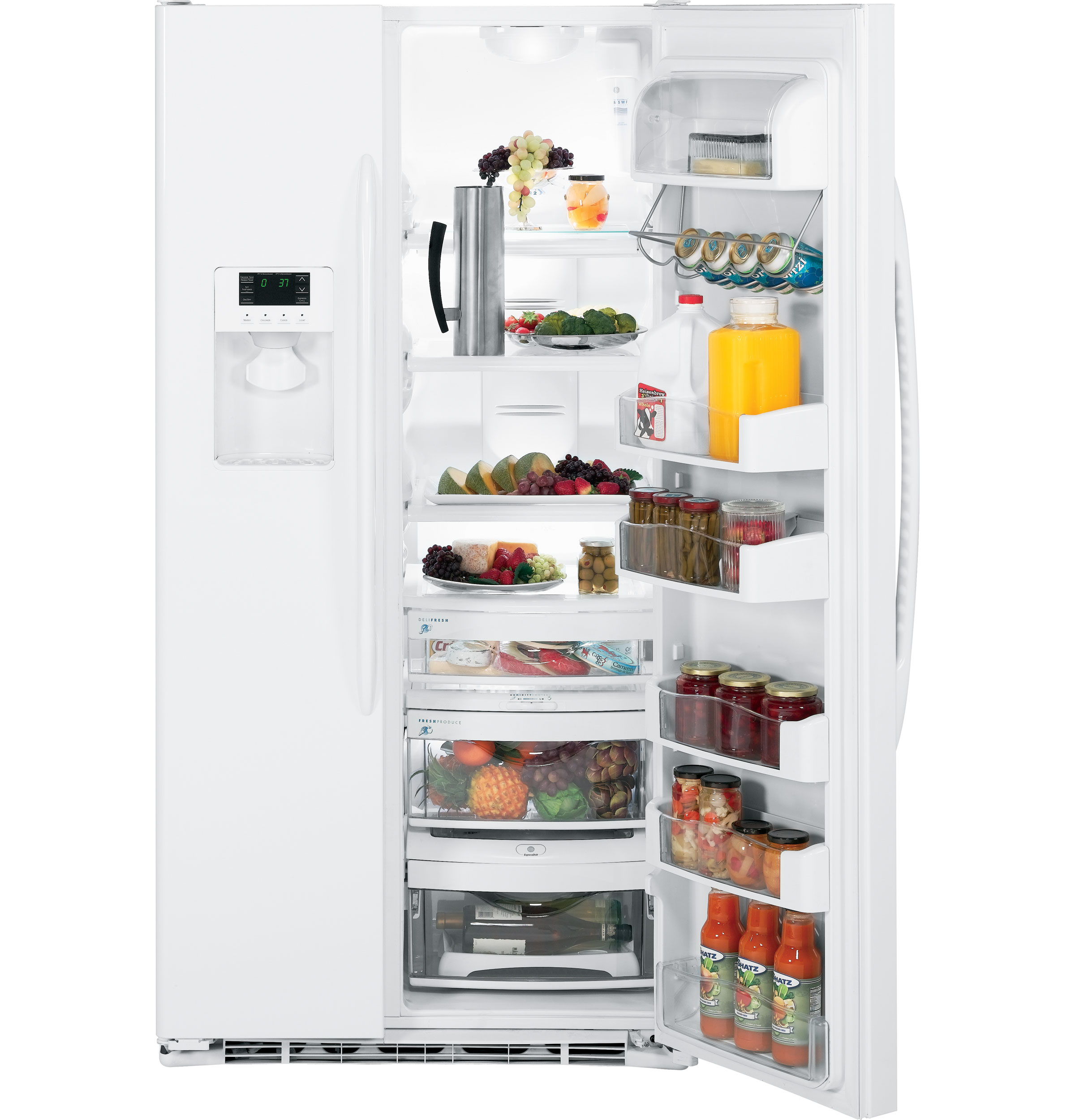 24.6 Cu. Ft. Side-by-Side Refrigerator PSCF5TGXWW