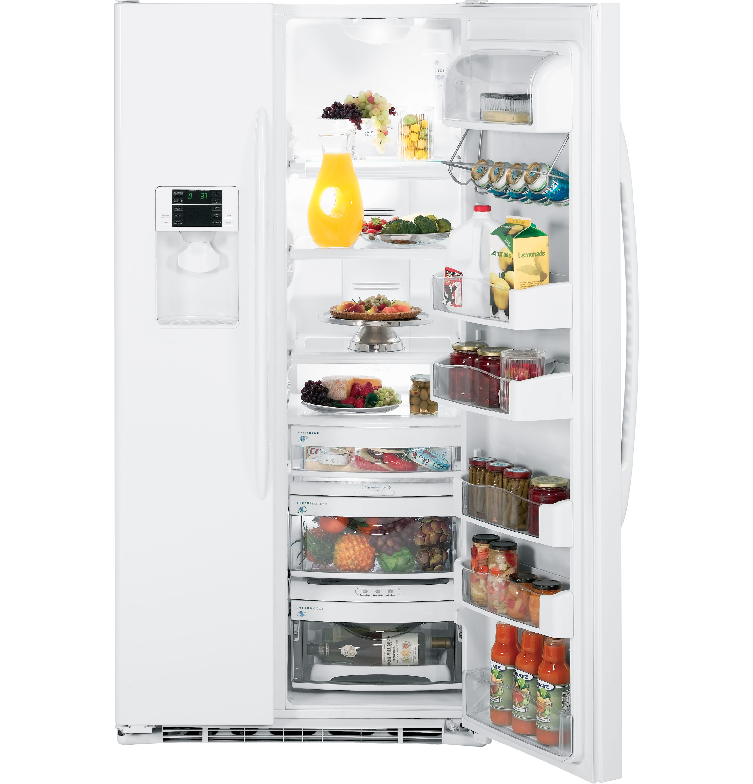 24.6 Cu. Ft. Side-by-Side Refrigerator PSCF5VGXWW