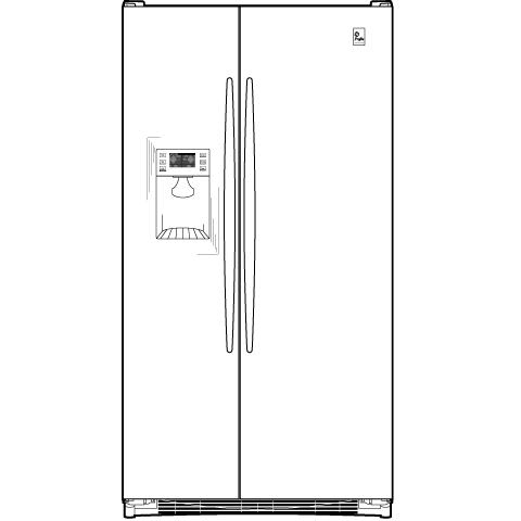 24.6 Cu. Ft. Side-by-Side Refrigerator PSDF5YGXWW