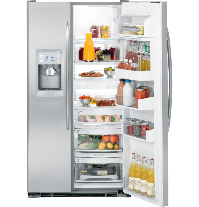 GE Profile 23.2 Cu. Ft. Side-by-Side with Integrated Dispenser Stainless Steel PSDS3YGXSS Picture 1