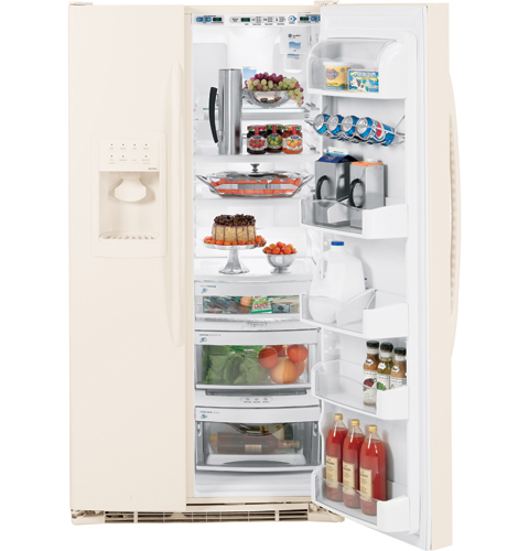 25.5 Cu. Ft. Side-by-Side Refrigerator with Integrated Dispenser PSF26NGTCC
