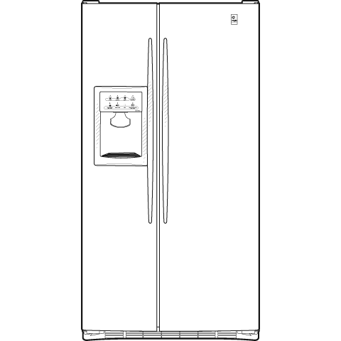 25.5 Cu. Ft. High-Gloss Side-By-Side Refrigerator with Dispenser PSF26PGSWS
