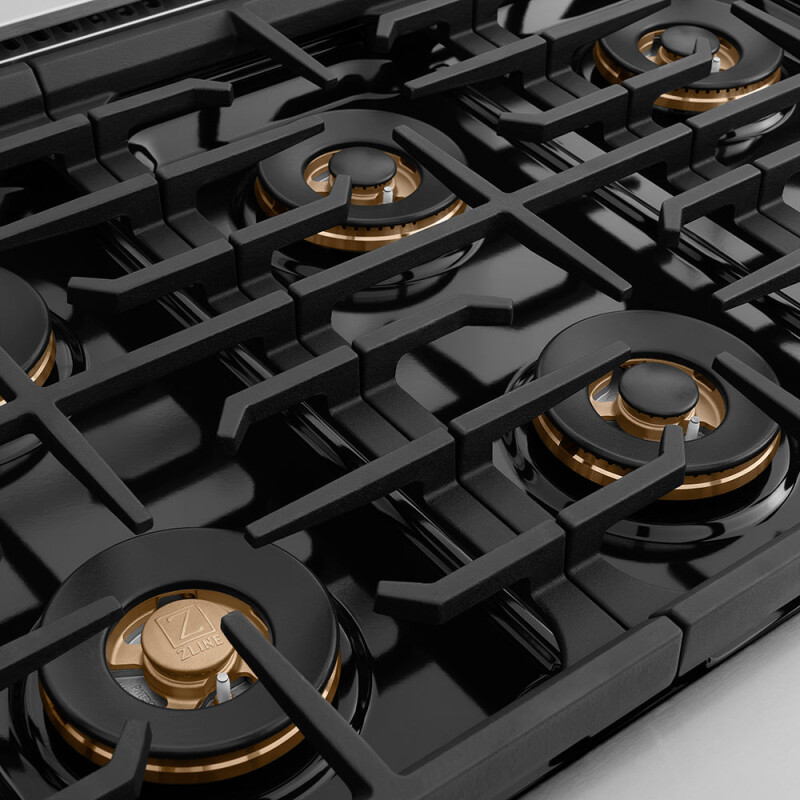 Autograph Edition 36 in. 5.2 cu. ft. Paramount Gas Range with 6 Burner DuoPro™ Cooktop and Convection Gas Oven PSGRZ36MB