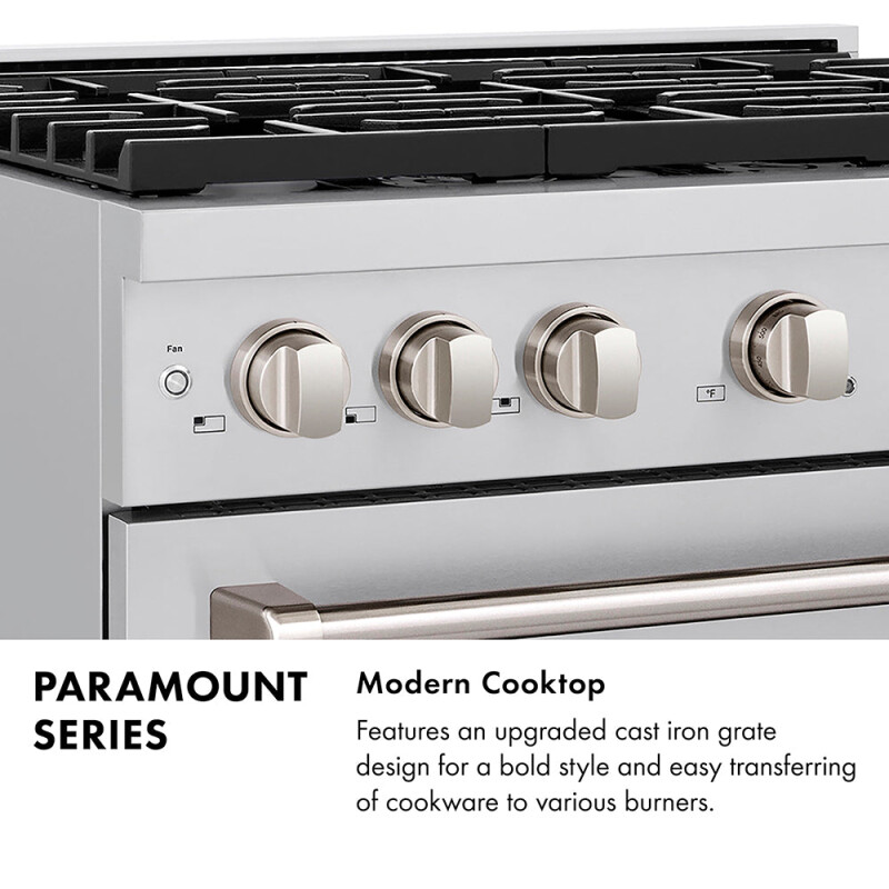 Autograph Edition 36 in. 5.2 cu. ft. Paramount Gas Range with 6 Burner DuoPro™ Cooktop and Convection Gas Oven PSGRZ36MB