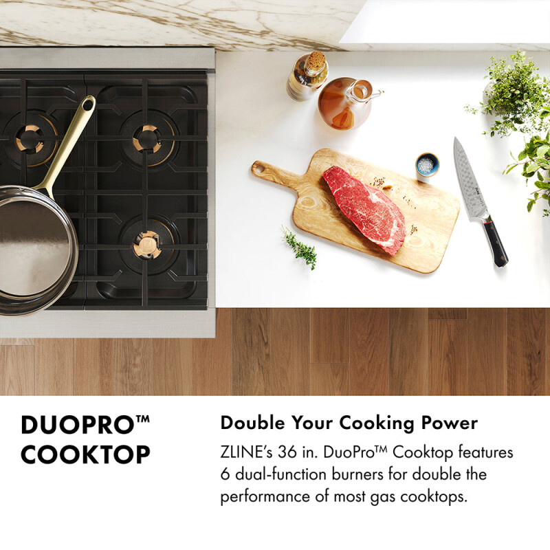 Autograph Edition 36 in. 5.2 cu. ft. Paramount Gas Range with 6 Burner DuoPro™ Cooktop and Convection Gas Oven PSGRZ36MB