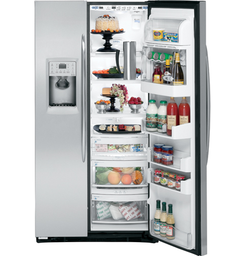 Counter-Depth 22.6 Cu. Ft. Stainless Side-by-Side Refrigerator PSH23PSTSS