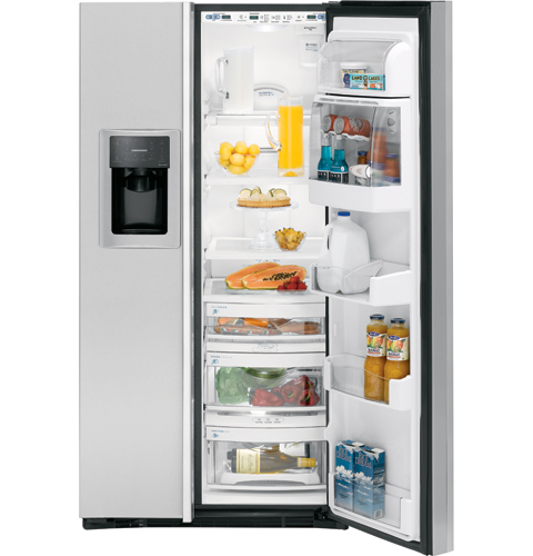 Counter-Depth 22.6 Cu. Ft. Stainless Side-by-Side Refrigerator PSH23PSTSV