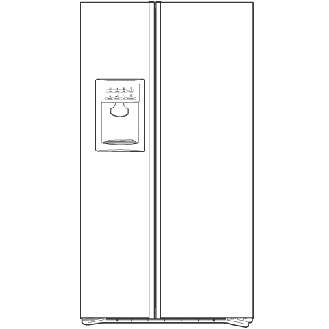 24.6 Cu. Ft. Side-By-Side Refrigerator with Dispenser PSH25NGSBV