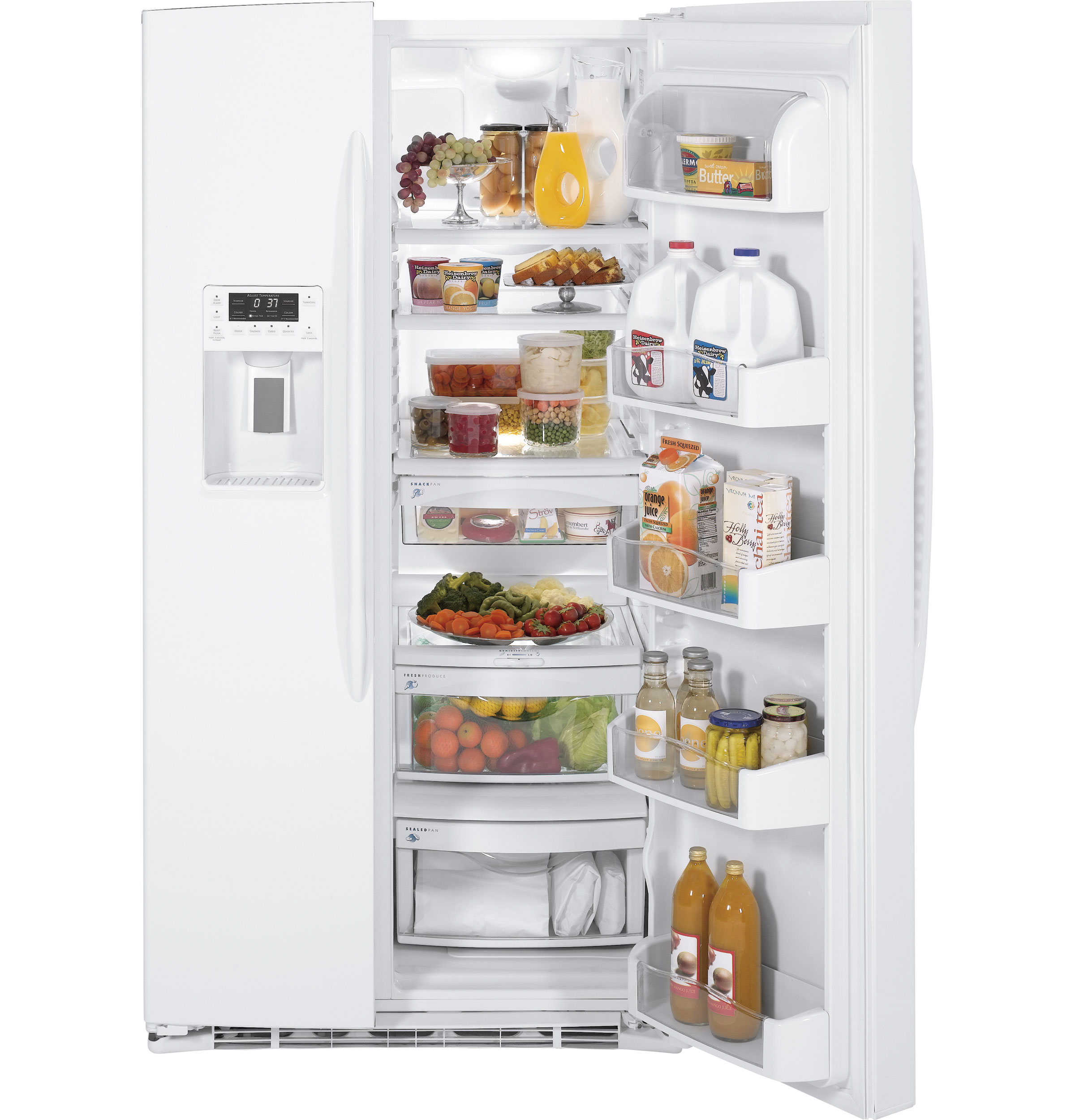 25.9 Cu. Ft. Side-by-Side Refrigerator with Dispenser PSHF6MGZWW