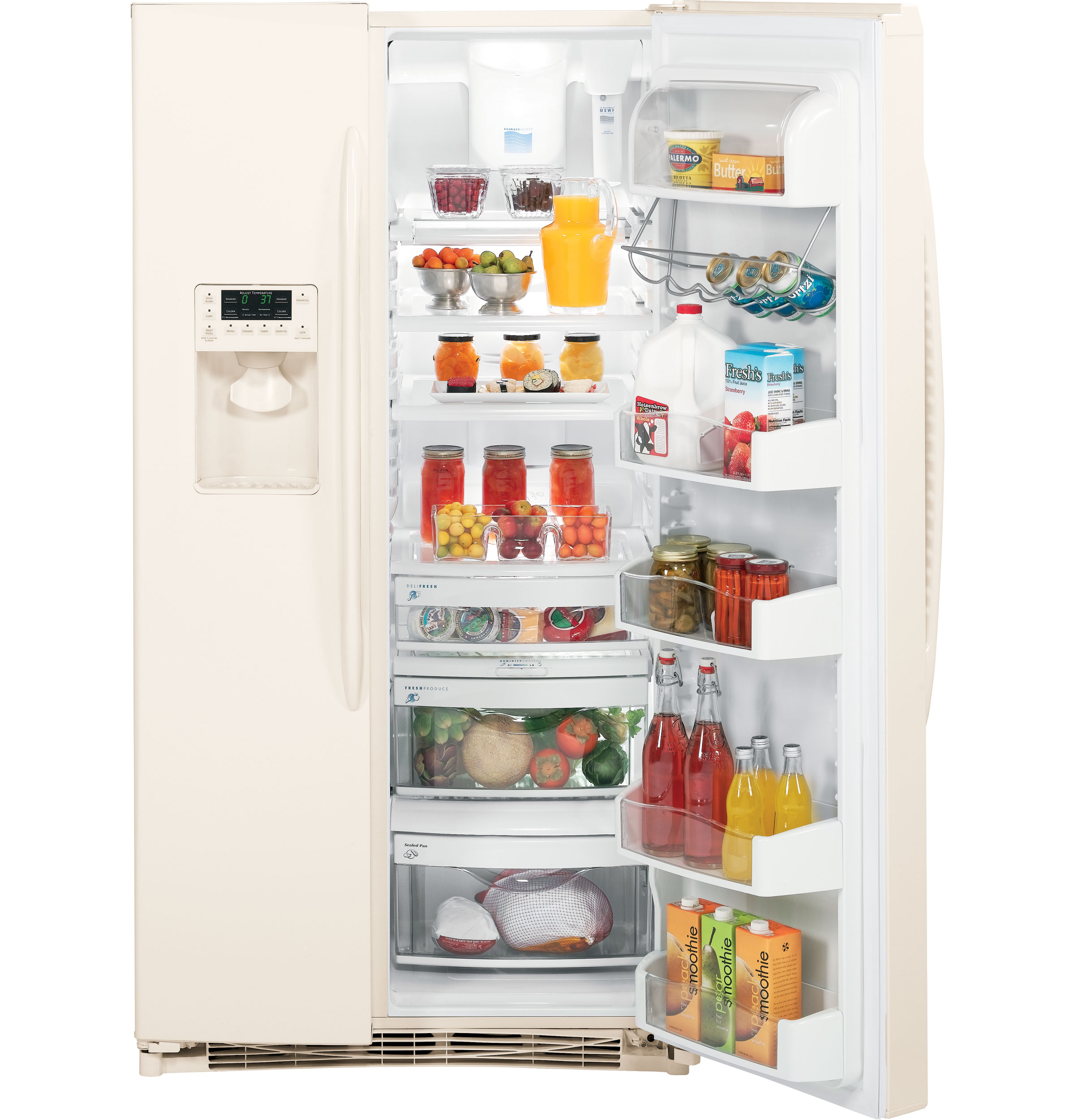 25.6 Cu. Ft. Side-by-Side Refrigerator with Dispenser PSHF6RGXCC