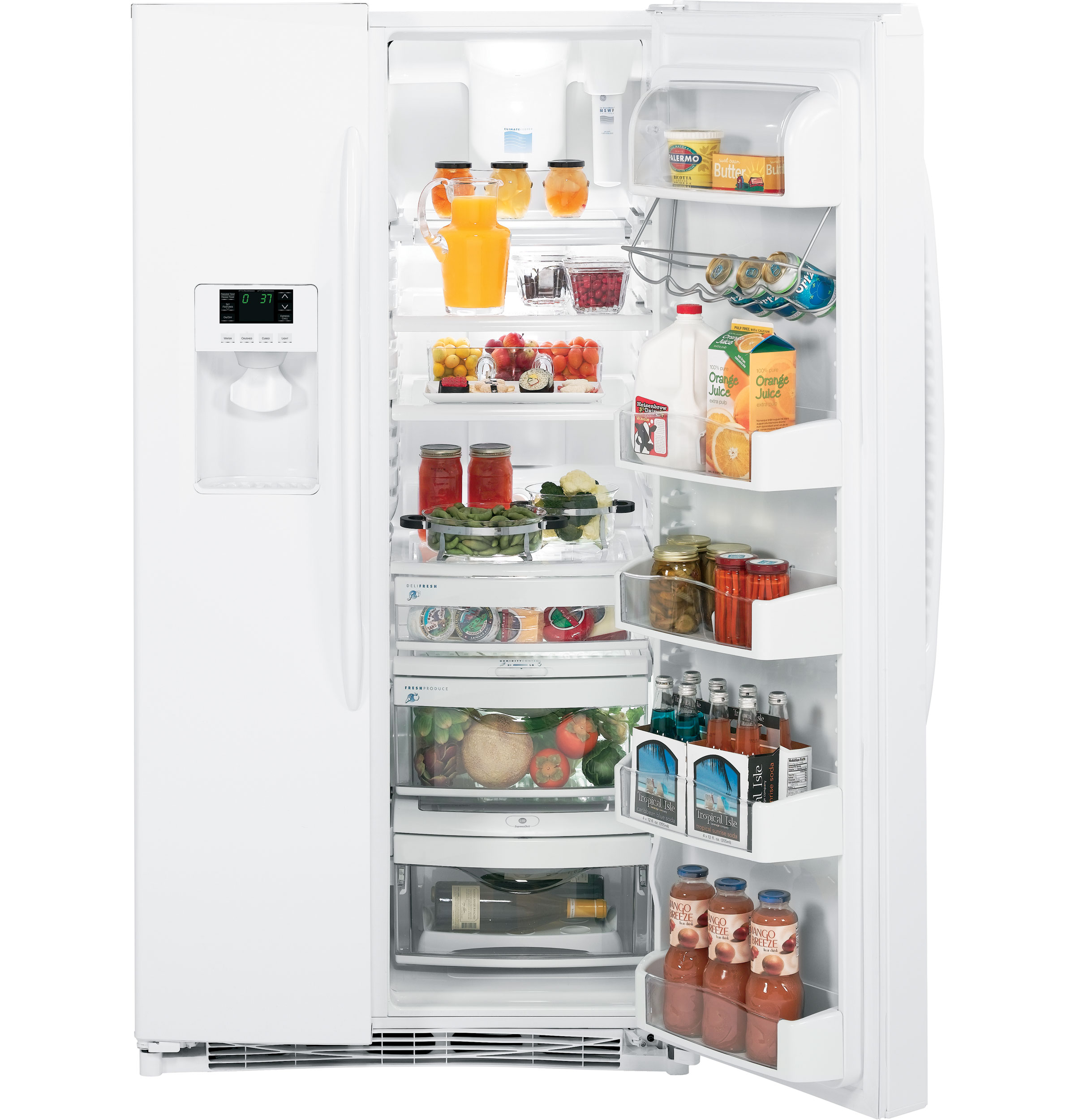 25.6 Cu. Ft. Side-By-Side Refrigerator with Dispenser PSHF6TGXWW