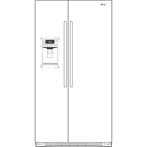29.1 Cu. Ft. Side-by-Side Refrigerator with Dispenser PSHF9PGZWW