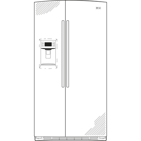 25.6 Cu. Ft. Side-by-Side Refrigerator PSHS6YGZSS