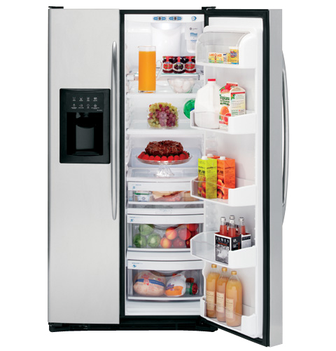 25.6 Cu. Ft. Stainless Side-by-Side Refrigerator with Dispenser PSS26LSRSS