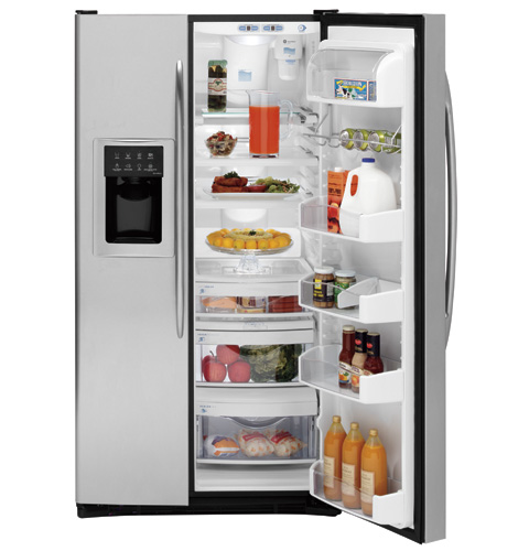 25.6 Cu. Ft. Stainless Side-by-Side Refrigerator with Dispenser PSS26MSRSS