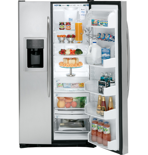 25.6 Cu. Ft. Stainless Side-by-Side Refrigerator with Dispenser PSS26MSTSS