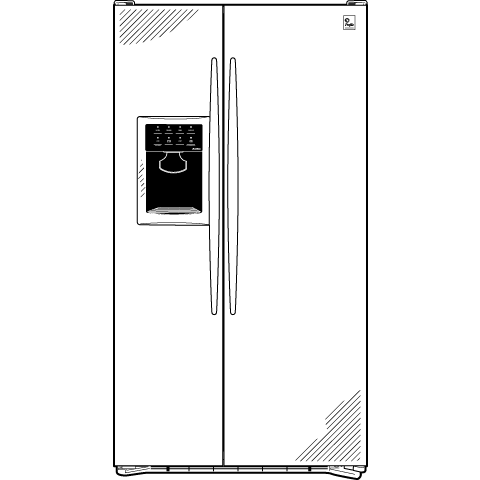25.6 Cu. Ft. Stainless Side-by-Side Refrigerator with Dispenser PSS26MSTSS