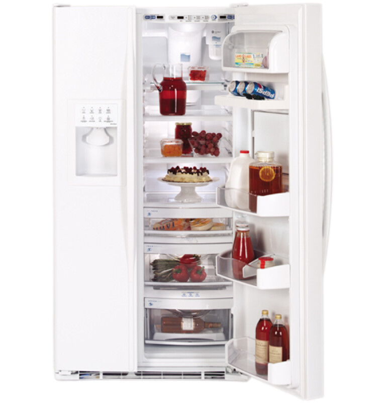 25.5 Cu. Ft. Side-by-Side Refrigerator with Refreshment Center PSS26NHPWW