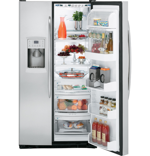 25.5 Cu. Ft. Stainless Side-by-Side Refrigerator with Integrated Dispenser PSS26PSTSS