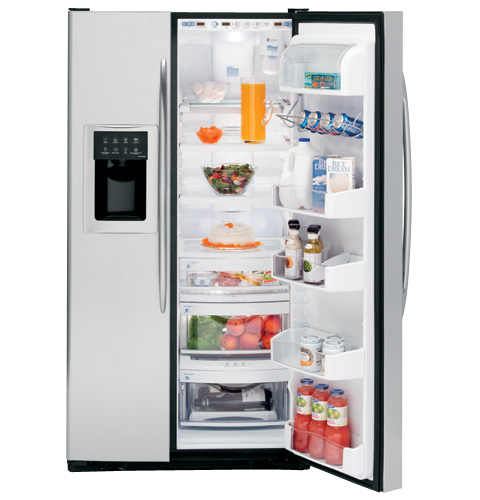 25.5 Cu. Ft. Stainless Side-by-Side Refrigerator with Dispenser PSS26SGRSS