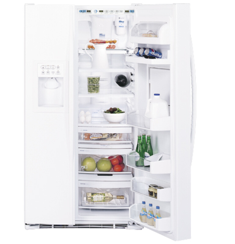 GE Profile Arctica Side-By-Side Refrigerator Black PSS27NHNBB Picture 1