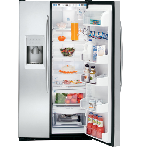 28.5 Cu. Ft. Stainless Side-by-Side Refrigerator with Integrated Dispenser PSS29NSTSS