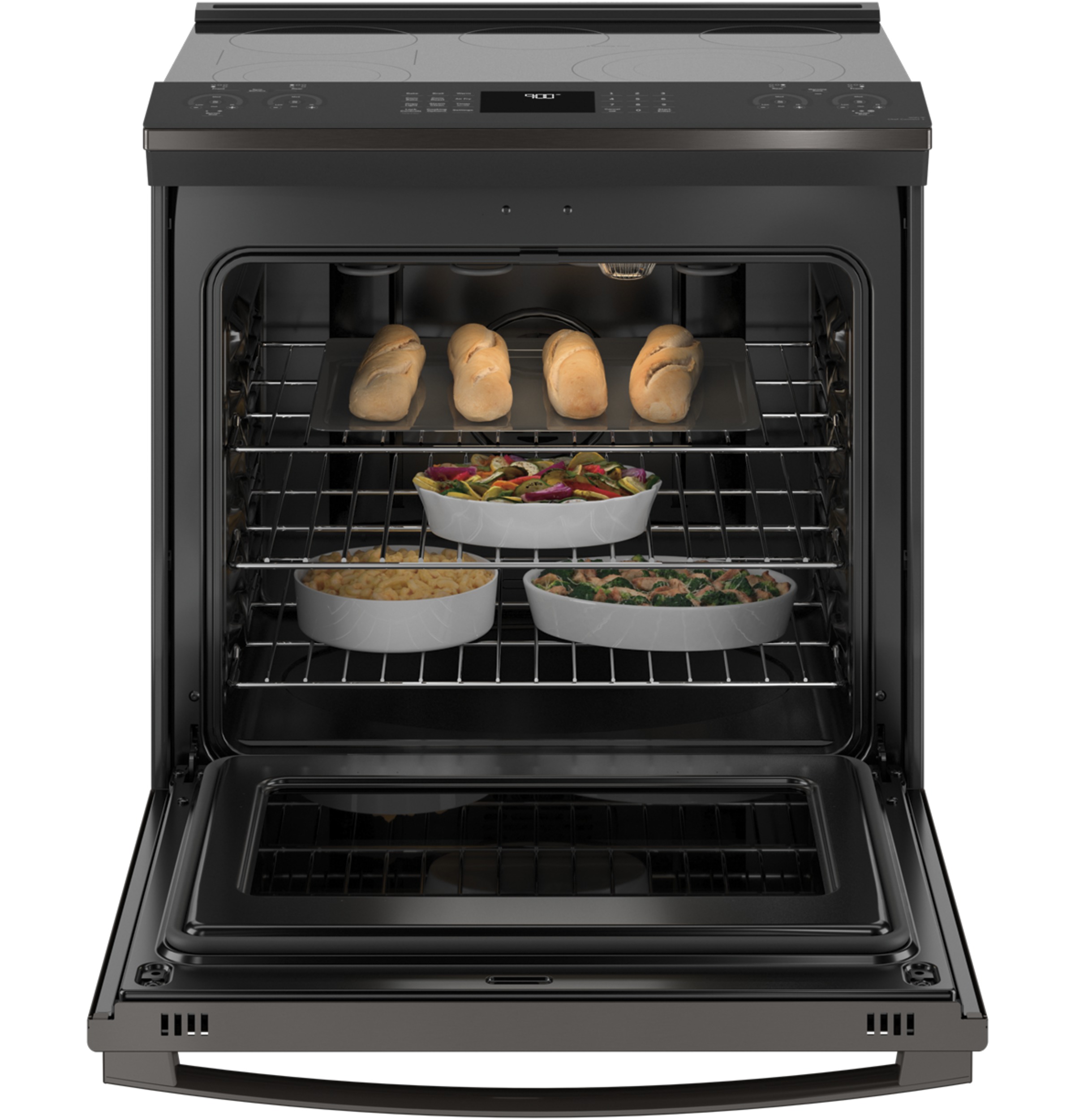 30" Smart Slide-In Electric Convection Range with No Preheat Air Fry PSS93BPTS