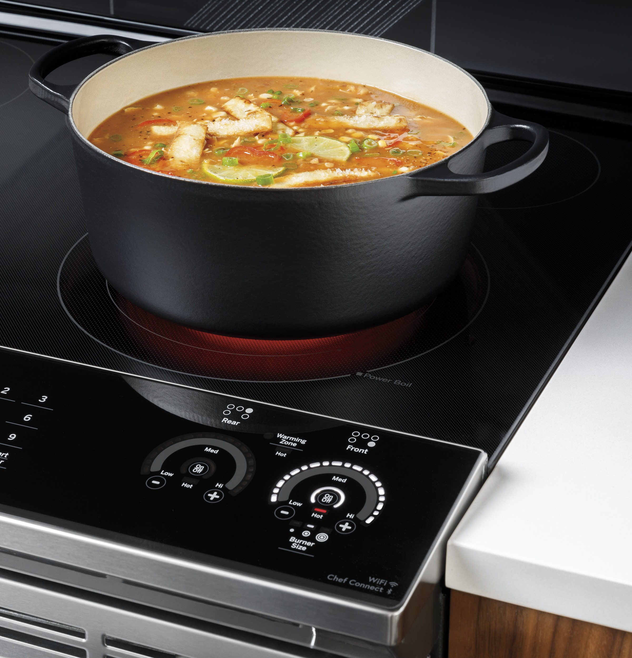 30" Smart Slide-In Electric Convection Range with No Preheat Air Fry PSS93BPTS