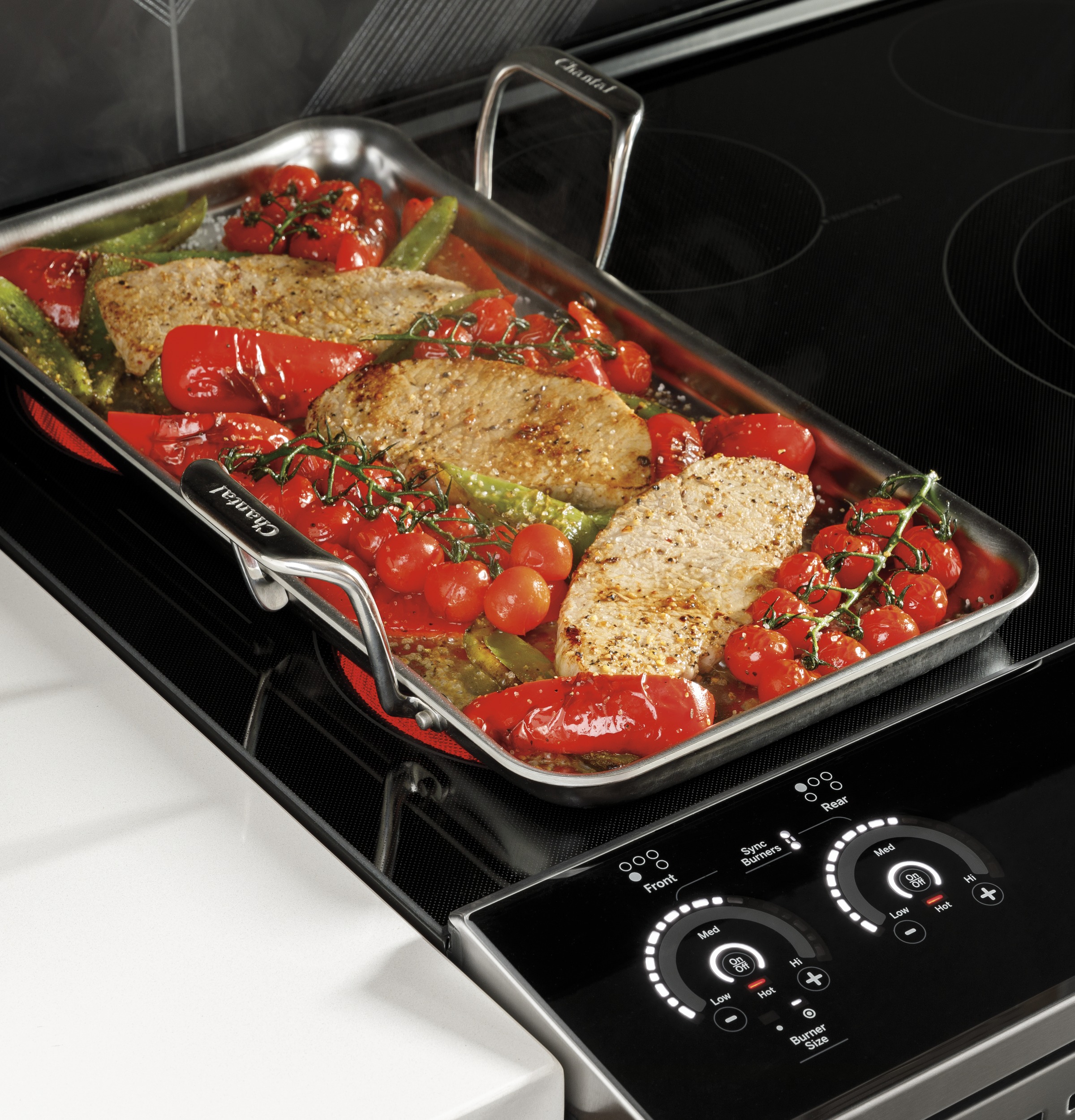 30" Smart Slide-In Electric Convection Range with No Preheat Air Fry PSS93BPTS
