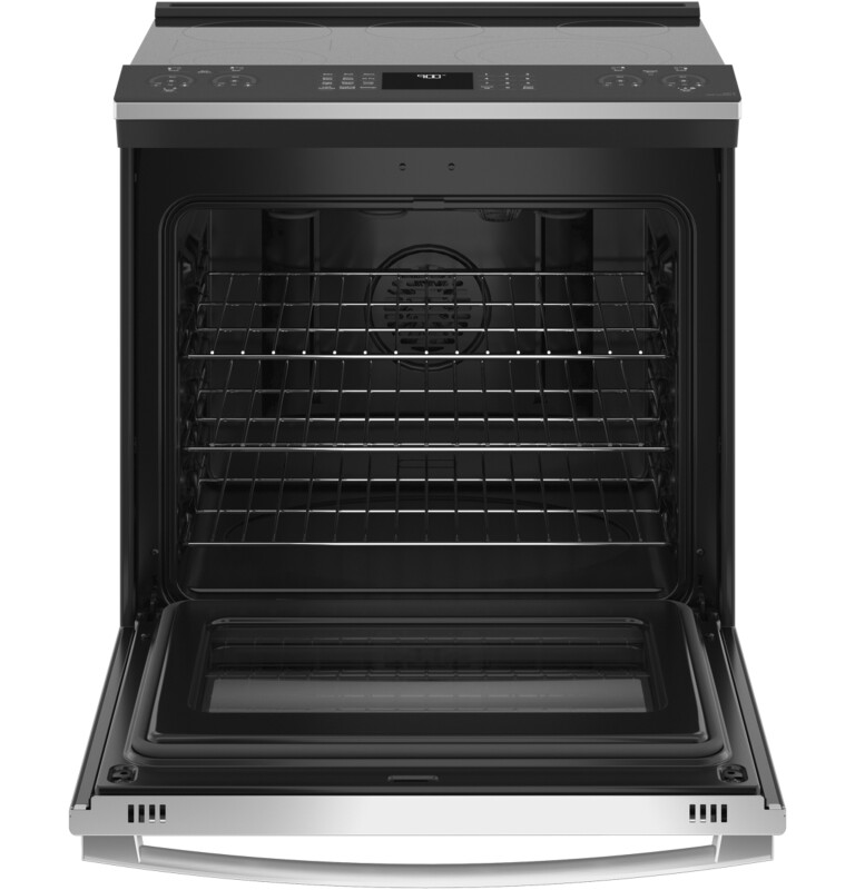 30" Smart Slide-In Electric Convection Fingerprint Resistant Range with No Preheat Air Fry PSS93YPFS