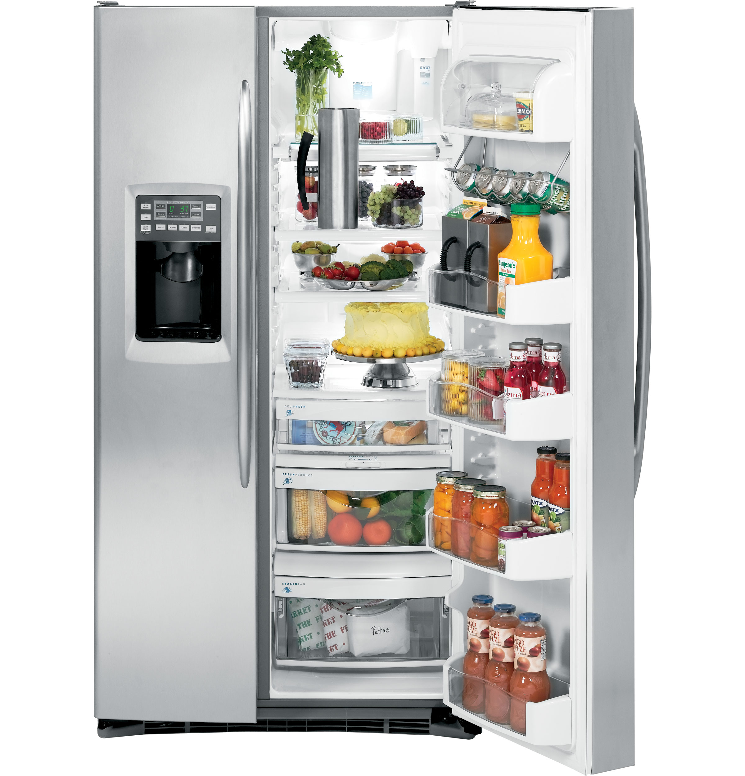 28.5 Cu. Ft. Side-by-Side Refrigerator with Integrated Dispenser PSSS9RGXSS